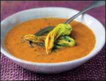 Sopa de Flores de Calabaza con Zanahoria - Receta de Oaxaca, San Miguel Tlacamama