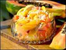 Exótico y sabroso coctel de frutas estilo Guerrero.