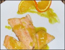 Salmón con Salsa de Naranja Receta para Cuaresma